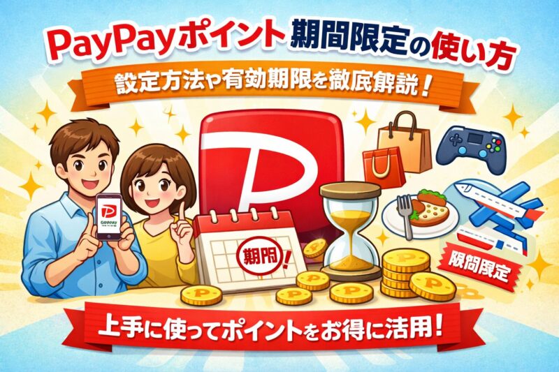 PayPayポイント期間限定の使い方は？設定方法や有効期限を徹底解説