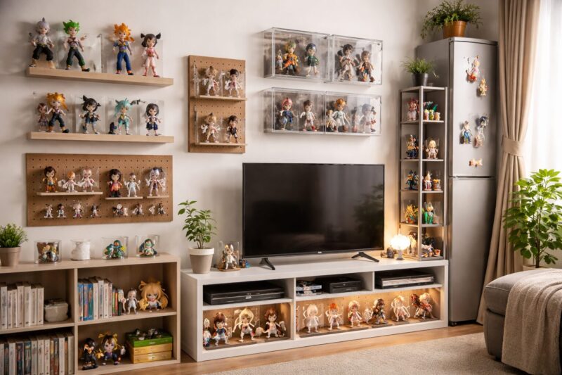 フィギュアを飾る場所がない時の裏技！壁掛け＆隙間活用術