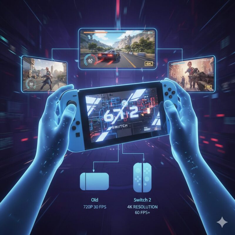 Switch2は60fps対応？対応ゲーム・4K性能・旧Switchとの違いを完全解説