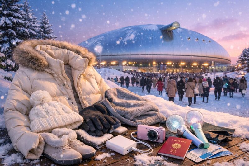 嵐ライブ2026札幌ドーム遠征ガイド｜3月の北海道は寒い？防寒＆持ち物リスト