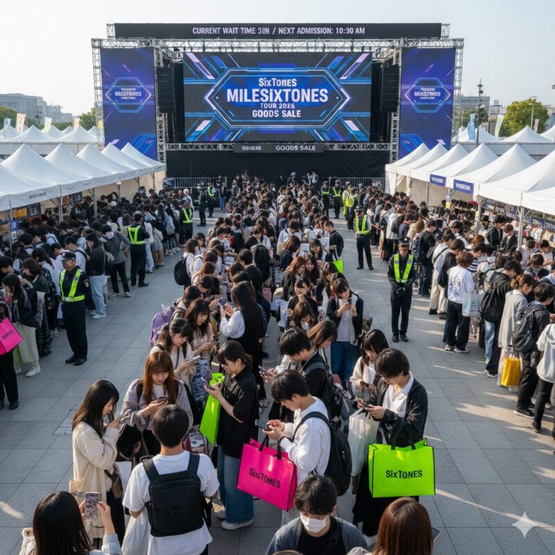 SixTONESライブ2026グッズ販売は何時から？物販の買い方と整理券予約を徹底解説