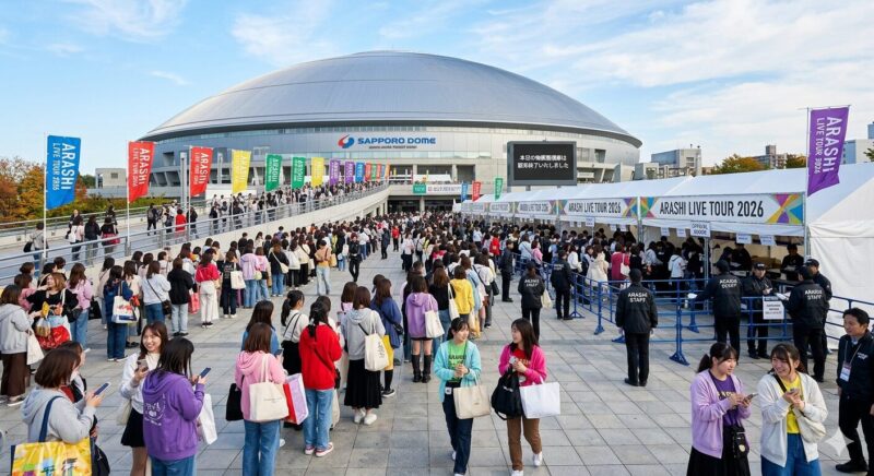 ​嵐ライブ2026札幌のグッズ整理券！キャンセル待ちの攻略法