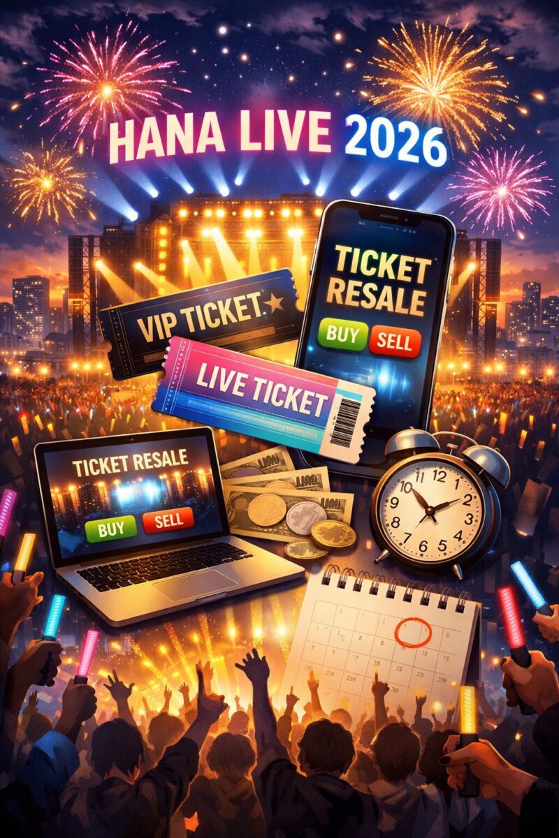 HANAライブ2026のチケットリセール完全ガイド！買い方や一般発売はいつから？