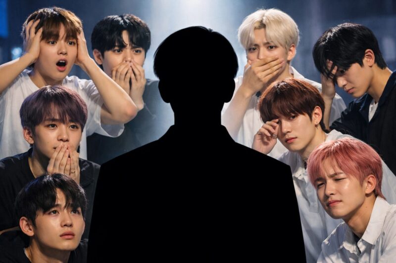 【特定】日プ新世界1話予告の脱落候補は誰？全練習生の反応から徹底予想！、この記事に合う画像を文字無しで作ってください