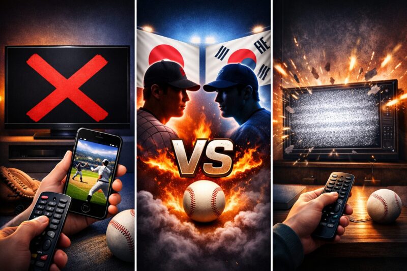 WBC日本vs韓国のテレビ放送がない理由は？地上波で見られない原因と視聴方法を徹底解説