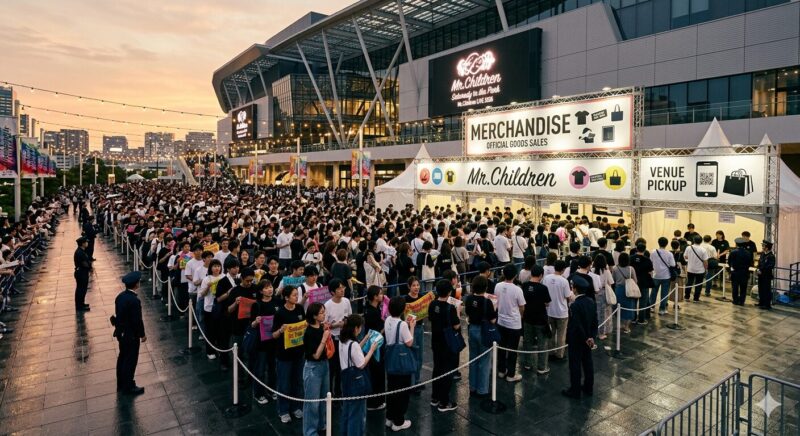 ミスチルライブ2026グッズは何時から並ぶ？売り切れ情報・当日販売の待ち時間と会場受取を徹底解説！