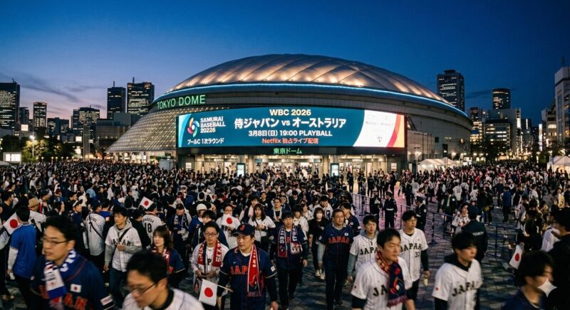WBCオーストラリア戦の地上波放送がない理由は？天覧試合を無料で見る方法とNetflix独占の真相