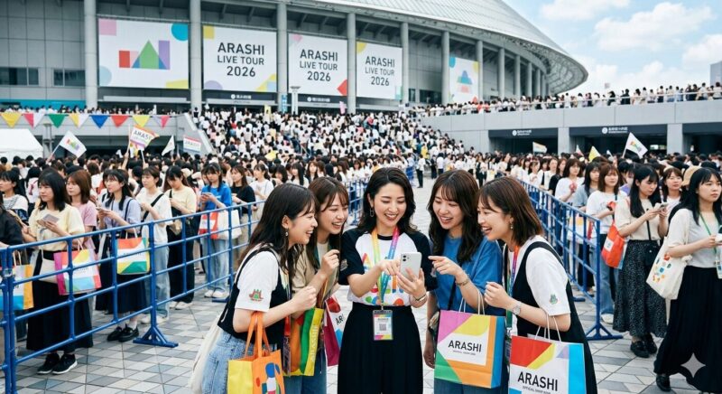 嵐グッズ整理券の取り方を徹底解説！2026年ライブ会場販売の予約手順まとめ