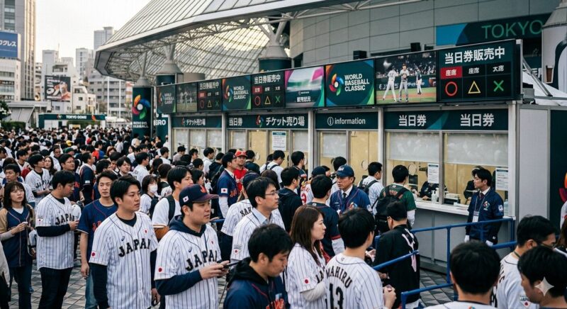 WBCチケット当日券はどこで買える？東京ドームでの販売状況と入手確率を徹底解説