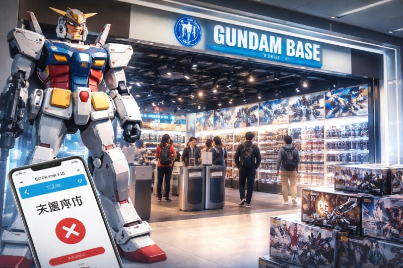 ガンダムベース東京の入口