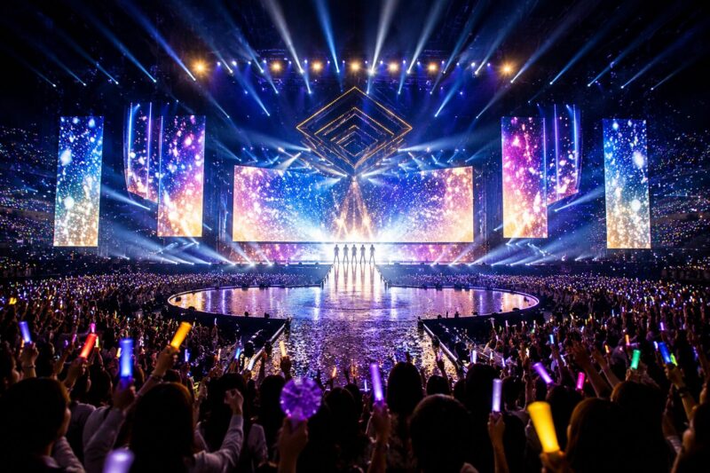 嵐ライブコンサートのエネルギッシュな瞬間
